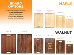 Personalized Cutting Board Wedding Gift, Customize your Walnut and Maple Boards, Engraved Engagement Gift, Unique Bridal Shower Present