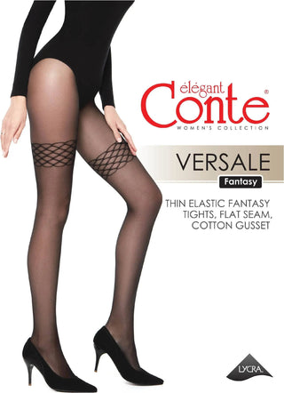 Fantasy Tights Conte Versale - Openwork Stockings Imitation - By Baano