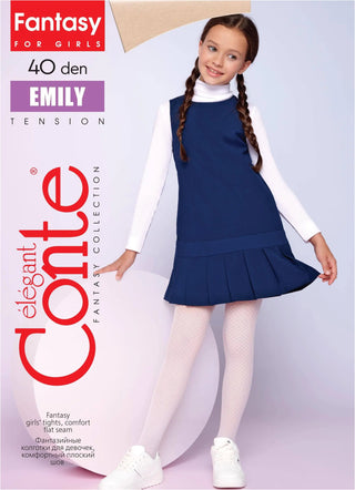 Conte Tights for girls - Emily 40 Den - By Baano