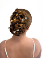 Mini Gem Cut Bow Clips - 3 Pack