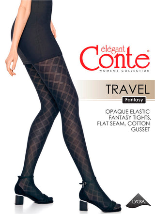 Fantasy Tights Conte Travel - Geometric Pattern - By Baano