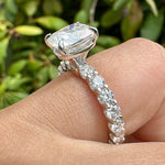 2.5ct Elongated Cushion Cut Eternity Engagement Ring Ring Deluxe Fine Jewelry