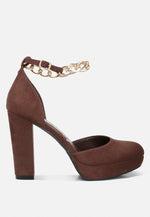Inigo Interchangeable Ankle Strap Platform Sandals