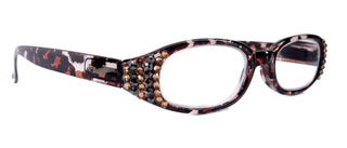 Isabella, (Bling) Reading Glasses Women W Genuine European Crystals NY Fifth Avenue (Wide Frame)