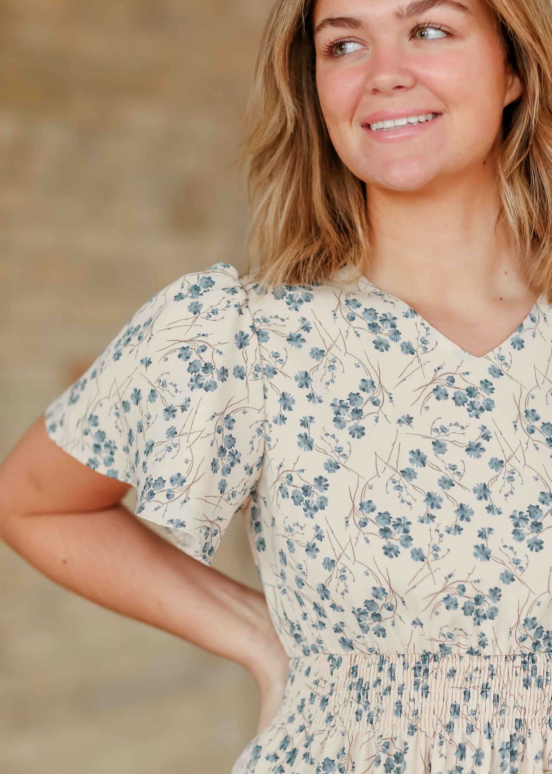 Isabella V-Neck Floral Maxi Dress - Glamourous Grace