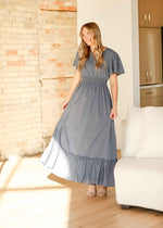 Isabella V-Neck Maxi Dress - Glamourous Grace