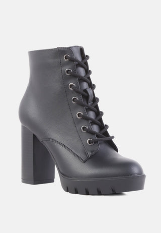 isidora high heel platform lace-up anke boots