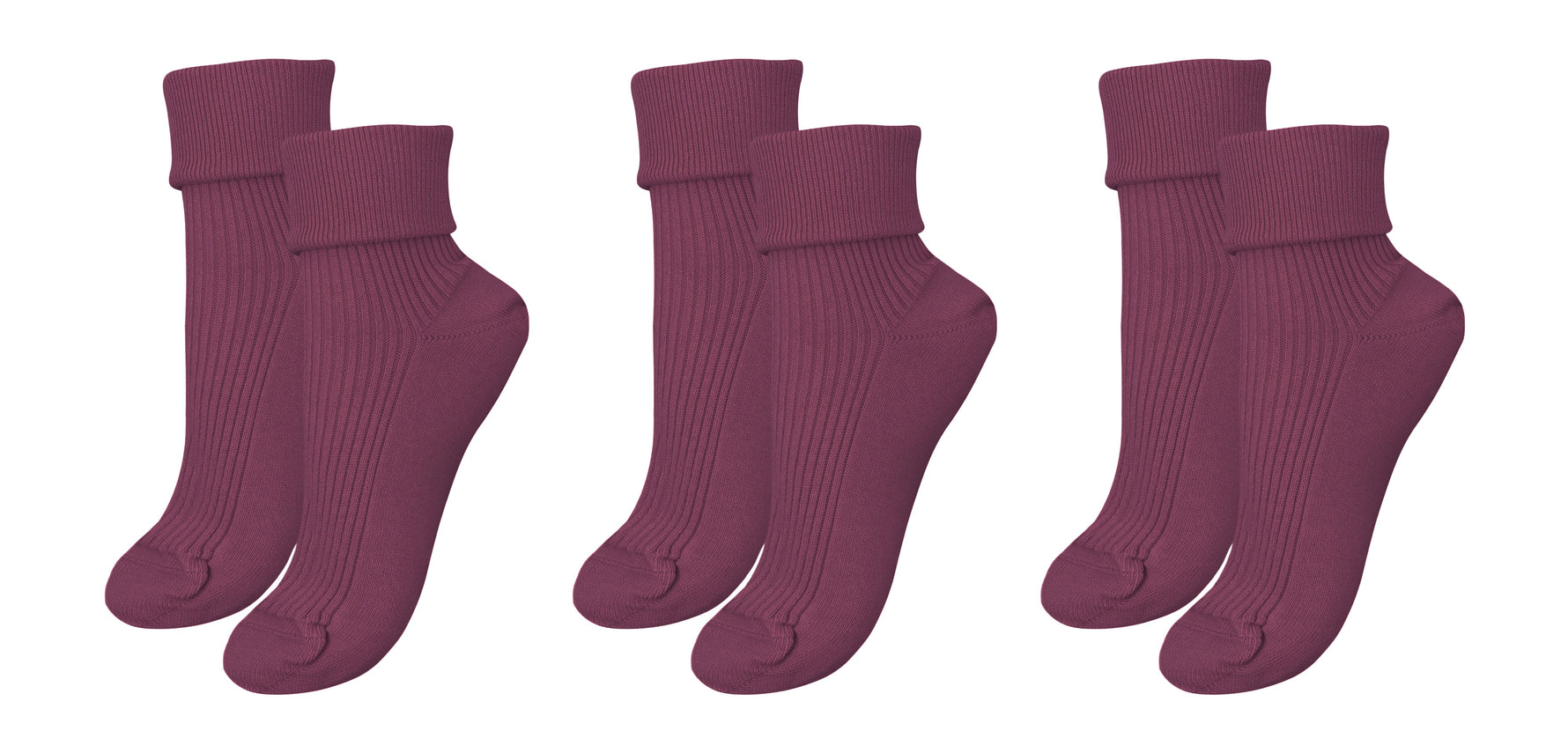 tittimitti® 100% Organic Combed Cotton Luxury Women's Socks 3-Pack. Made in Italy.