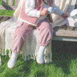 Girls Pearly Ivory Leather Walker Shoes