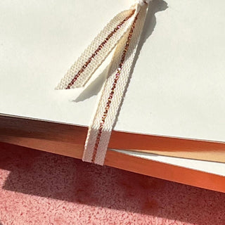 Ivory Notebooks with Rose Gold Edging (set of 2) - By Baano
