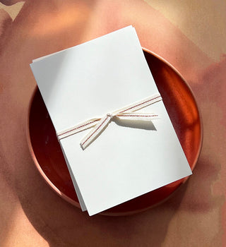 Ivory Notebooks with Rose Gold Edging (set of 2) - By Baano