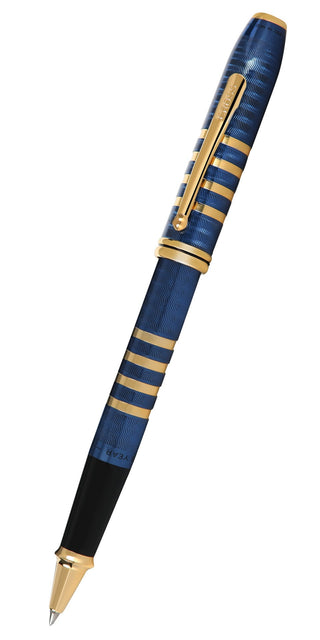 Townsend Special-Edition 175th Anniversary Collection Translucent Blue Lacquer Rollerball Pen - By Baano