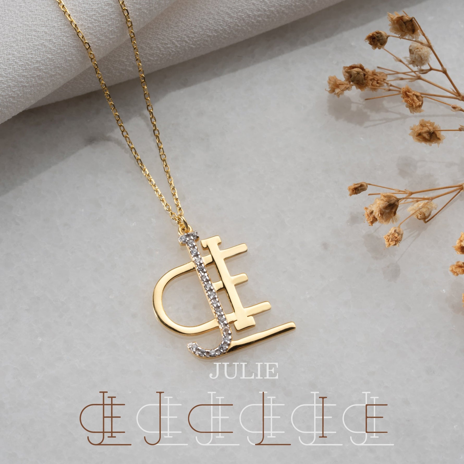 Sparkle Name Necklace – Diamond Initial Custom Jewelry for Trendsetters