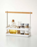 Tabletop Storage Caddy - Steel + Wood - By Baano