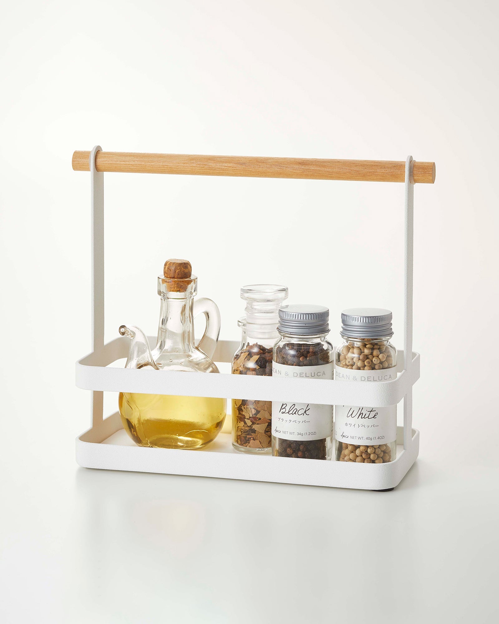 Tabletop Storage Caddy - Steel + Wood - By Baano