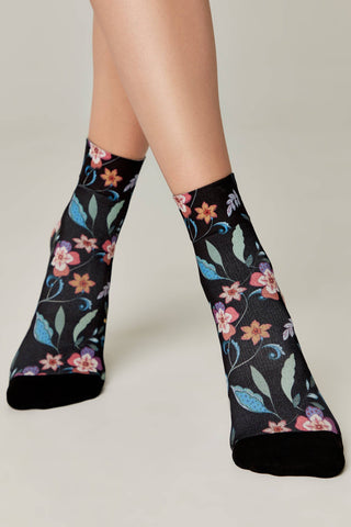 Copy of Socks Conte Fantasy 905 - Flowers - By Baano