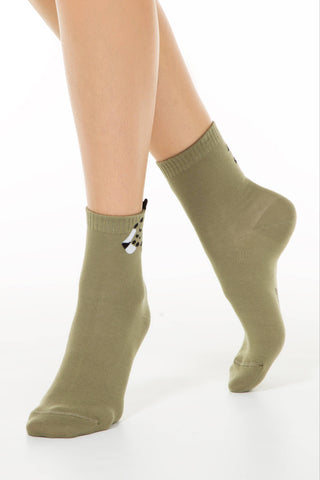 Cotton Socks Conte Classic 249 - Picot "Leopard" - By Baano