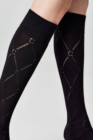 Cotton Knee Highs Conte Classic 007 - By Baano