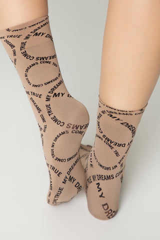 Dense Socks Conte Fantasy - Knitted "My dreams" Design - By Baano