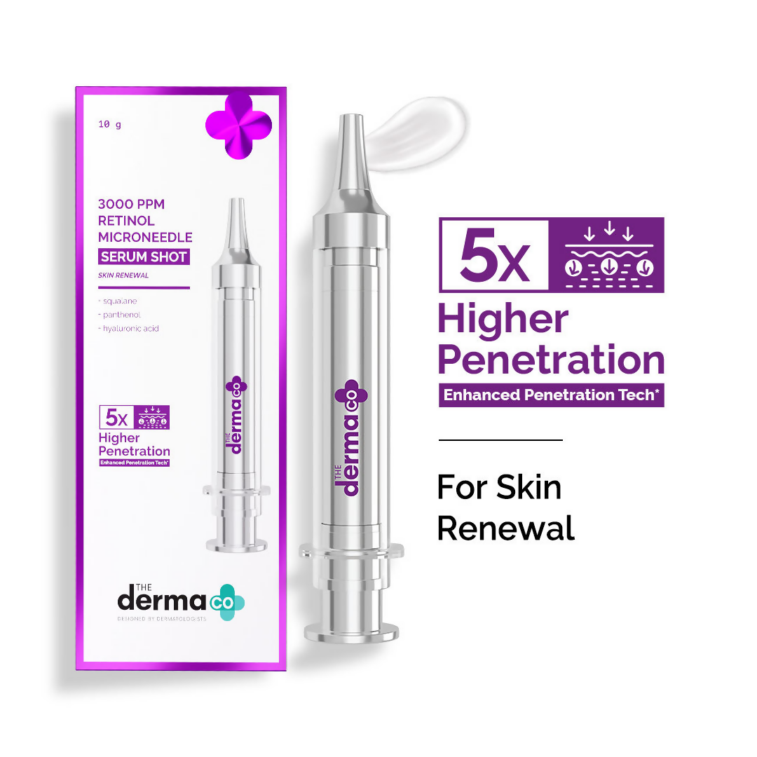 The Derma Co 3000 PPM Retinol Microneedle Serum Shot