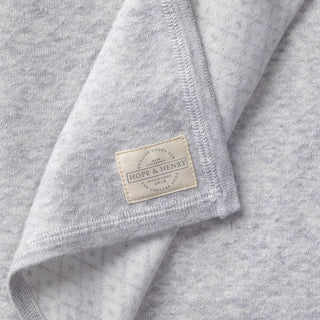 Raglan Knit Romper & Jacquard Blanket Gift Set - By Baano