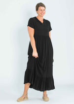Jaydrien Flutter Sleeve Maxi Dress