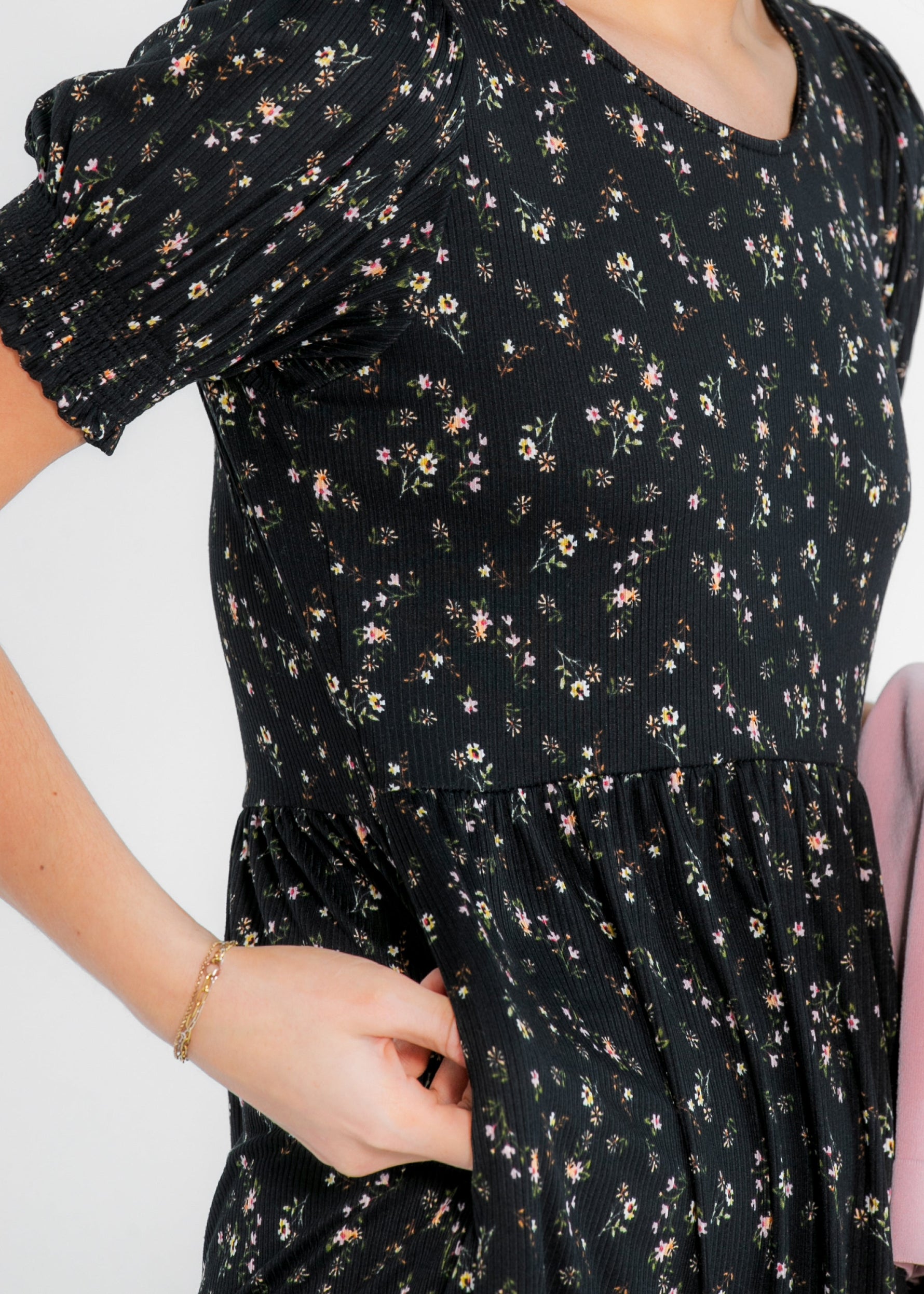 Jess Short Sleeve Midi Dress - By Baano