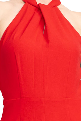 Julia Jordan Crossed Neck Keyhole Racerback Solid Crepe Jumpsuit - Glamourous Grace