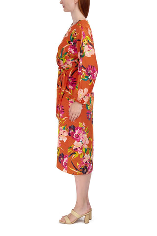 Julia Jordan Long Sleeve Cross Over Dress - Glamourous Grace