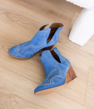 Journee Ankle Boots in Blue - By Baano