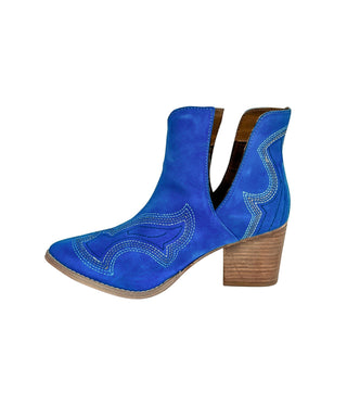 Journee Ankle Boots in Blue - By Baano