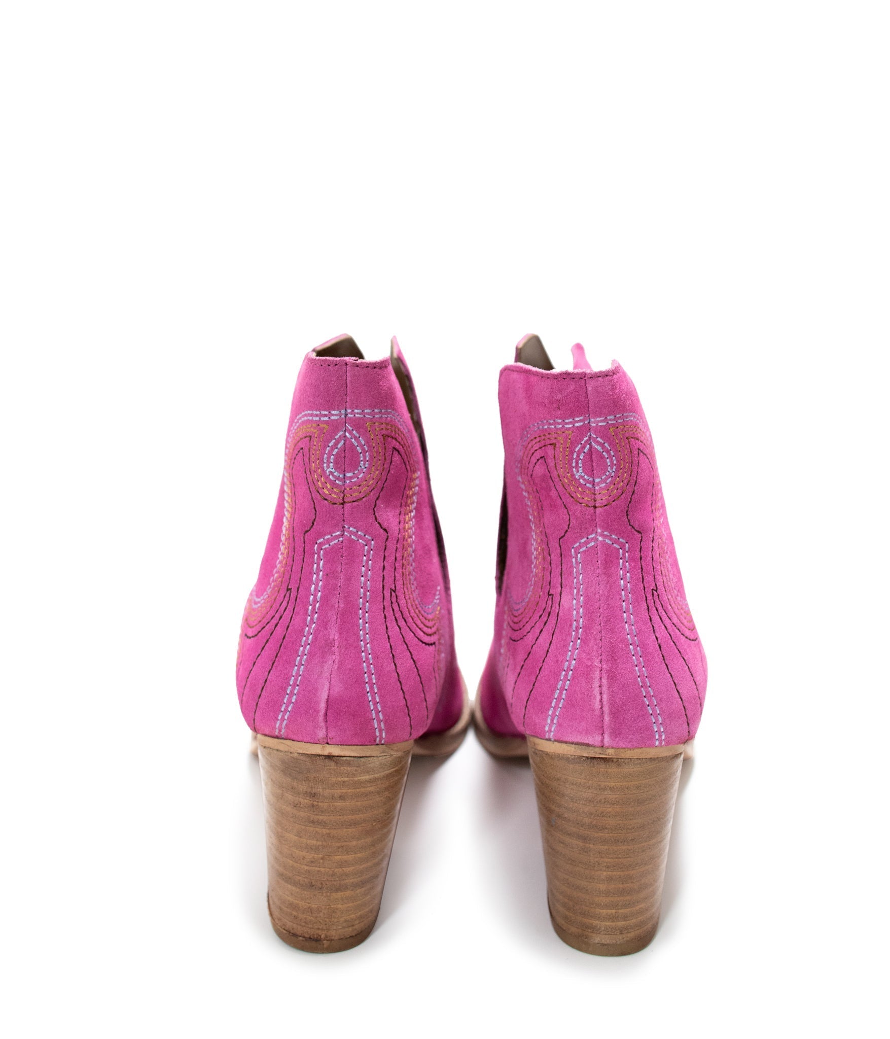 Journee Ankle Boots in Magenta Naughty Monkey
