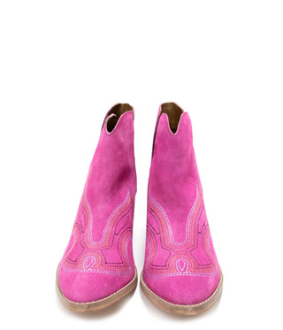 Journee Ankle Boots in Magenta - By Baano