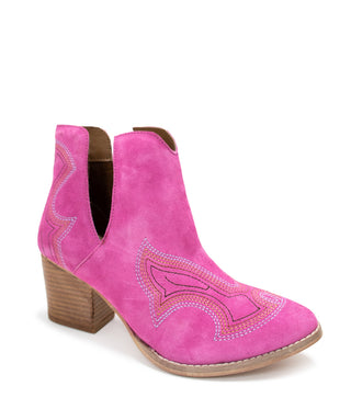 Journee Ankle Boots in Magenta - By Baano