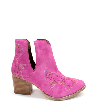 Journee Ankle Boots in Magenta - By Baano