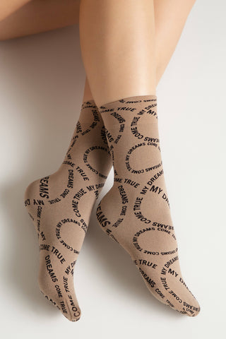 Dense Socks Conte Fantasy - Knitted "My dreams" Design - By Baano