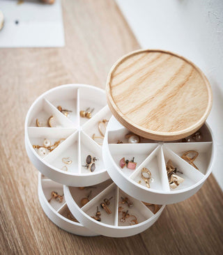 Stacked Jewelry Organizer - Sectioned - By Baano
