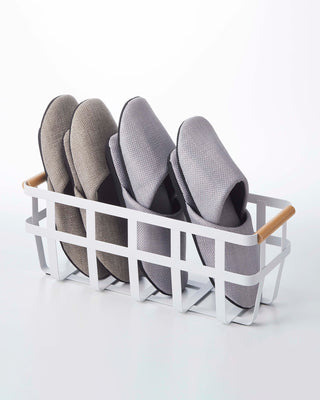 Storage Basket - Small - Steel + Wood - By Baano
