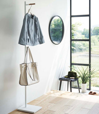 Coat Rack (63.98" H)  - Steel + Wood - By Baano