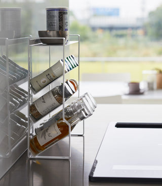 Four-Tier Slim Spice Rack - Steel - By Baano