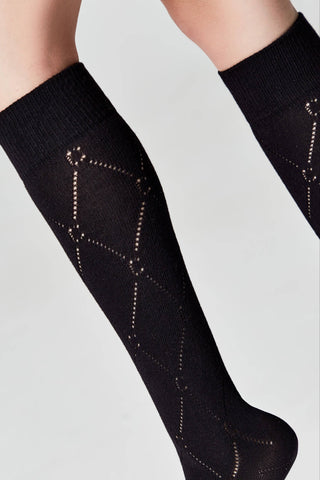 Cotton Knee Highs Conte Classic 007 - By Baano