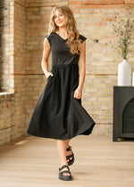 Kate Cap Sleeve Midi Dress Inherit Co.