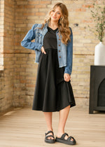 Kate Cap Sleeve Midi Dress Inherit Co.