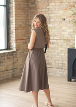 Kate Cap Sleeve Midi Dress Inherit Co.