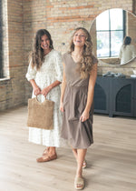 Kate Cap Sleeve Midi Dress Inherit Co.