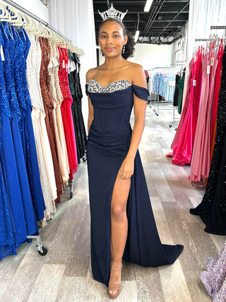 Katrina Gown - Navy - By Baano