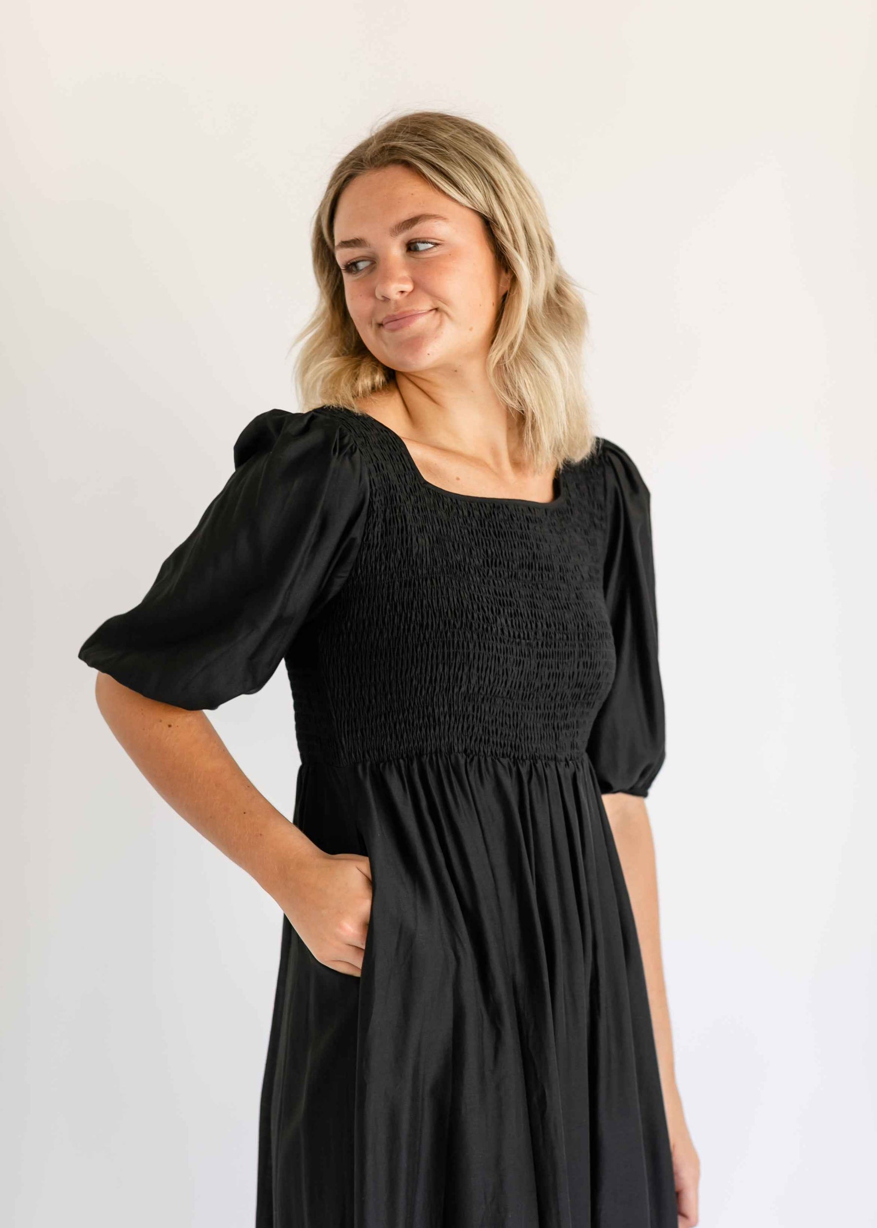 Kayleen Black Maxi Dress - Glamourous Grace