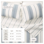 3-Piece Stripe Quilt - Wesley Collection Great Bay Home
