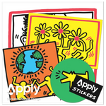 Keith Haring's Earth Stickers - Pack of 3