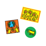 Keith Haring's Earth Stickers - Pack of 3